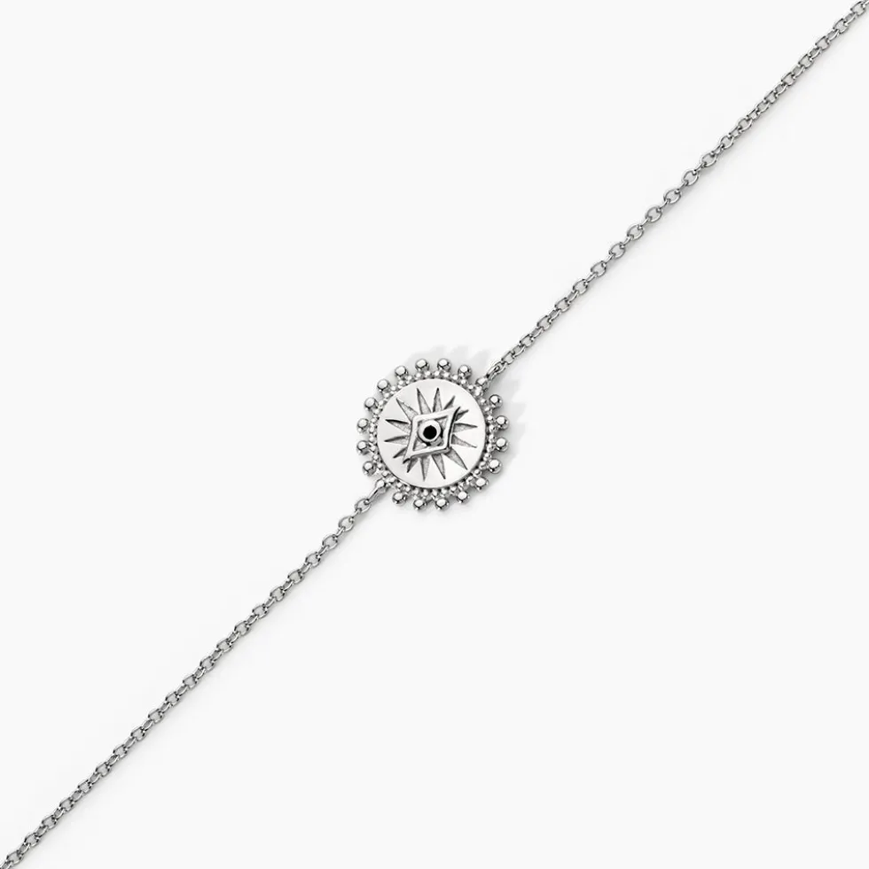 Bracelet Salvia Argent Blanc Opale
