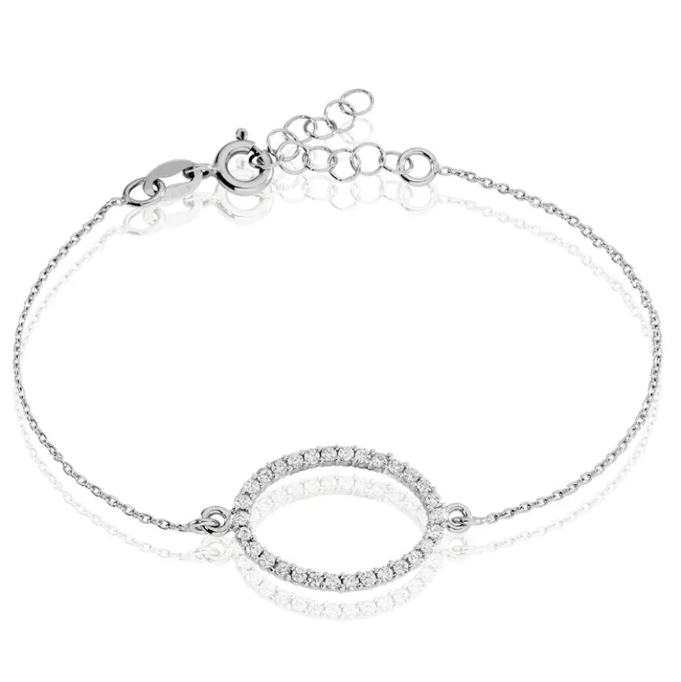 Bracelet Sana Argent Blanc Oxyde De Zirconium