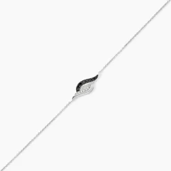 Bracelet Sculptural Or Blanc Diamant