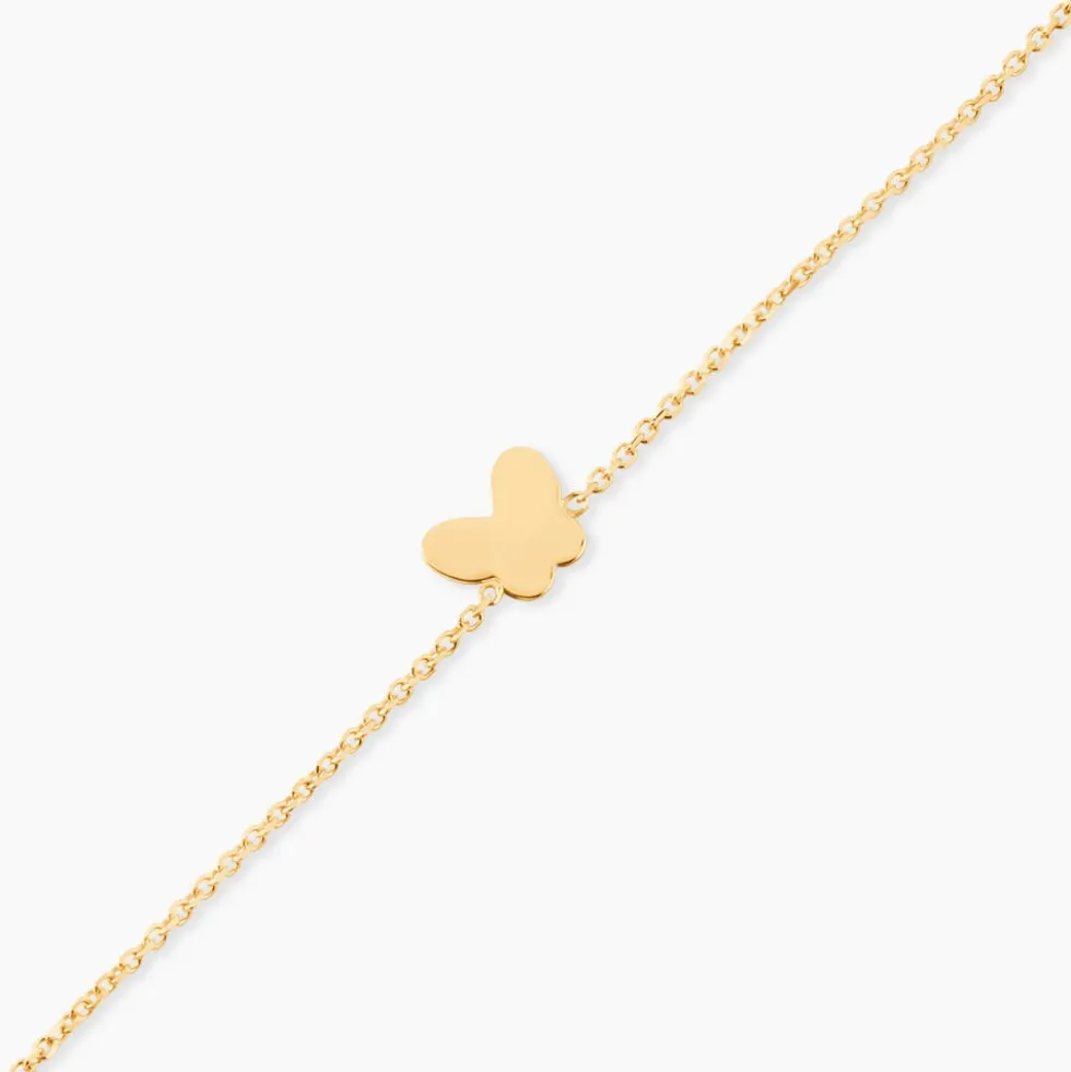 Bracelet Shaida Papillon Or Jaune