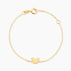 Bracelet Shaida Papillon Or Jaune