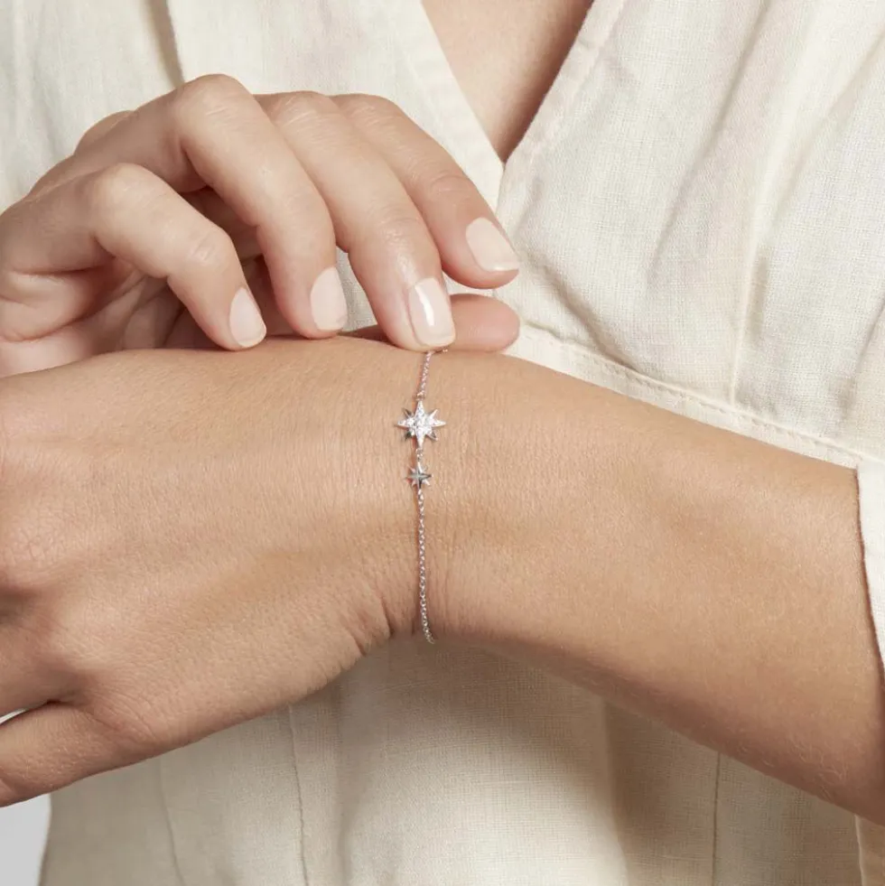 Bracelet Shanis Argent Blanc Oxyde De Zirconium