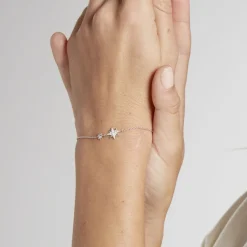 Bracelet Shanis Argent Blanc Oxyde De Zirconium