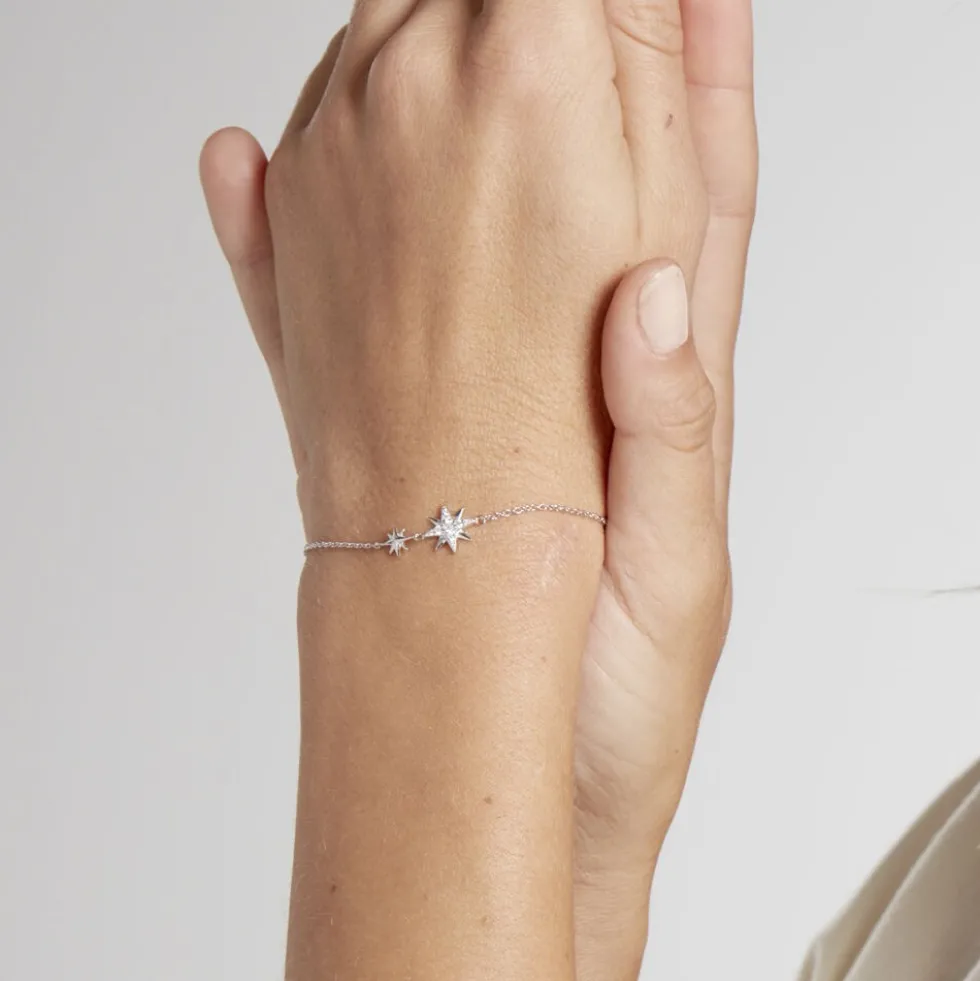 Bracelet Shanis Argent Blanc Oxyde De Zirconium