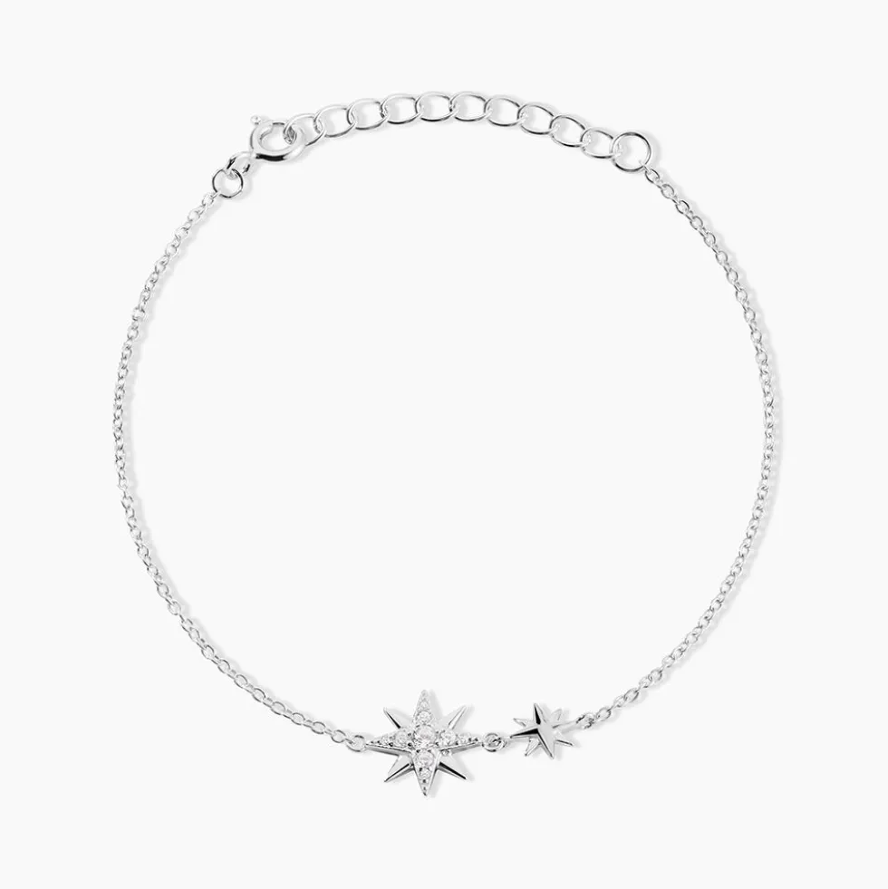 Bracelet Shanis Argent Blanc Oxyde De Zirconium