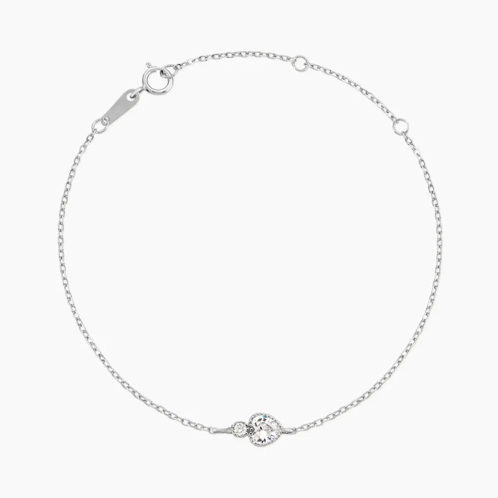 Bracelet Shannon Argent Blanc Oxyde De Zirconium