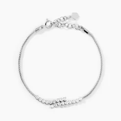 Bracelet Shirley Argent Blanc Oxyde De Zirconium