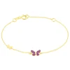 Bracelet Silia Papillon Or Jaune