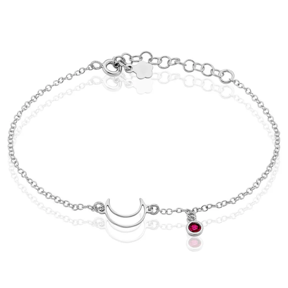 Bracelet Spirit Argent Blanc Oxyde De Zirconium