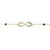 Bracelet Spya Infini Or Jaune Spinelle