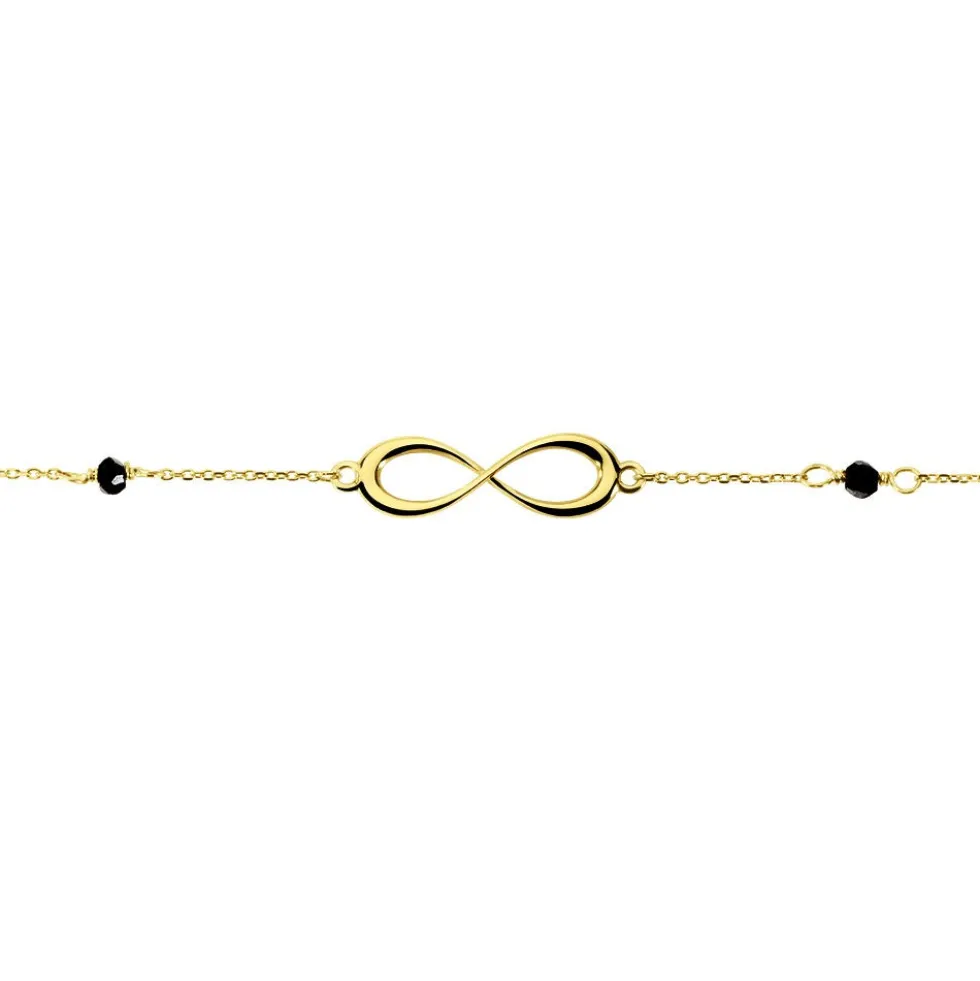 Bracelet Spya Infini Or Jaune Spinelle
