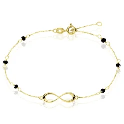 Bracelet Spya Infini Or Jaune Spinelle