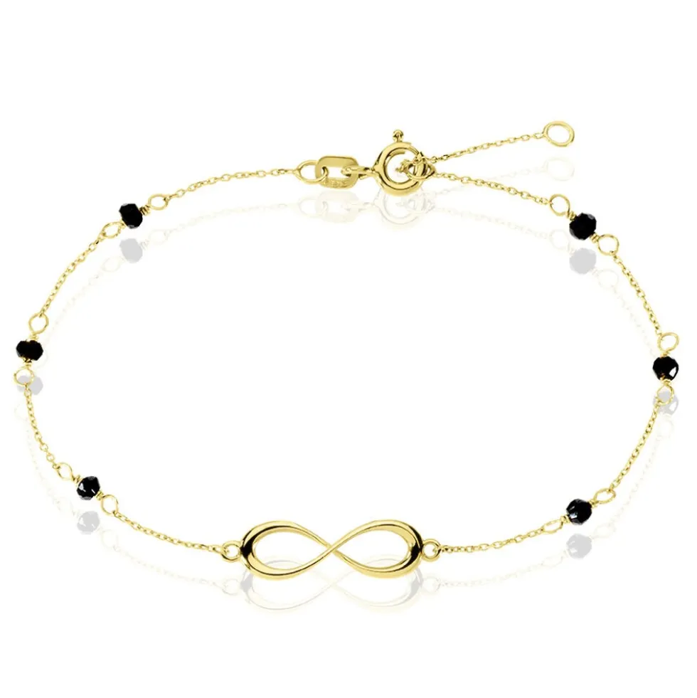Bracelet Spya Infini Or Jaune Spinelle