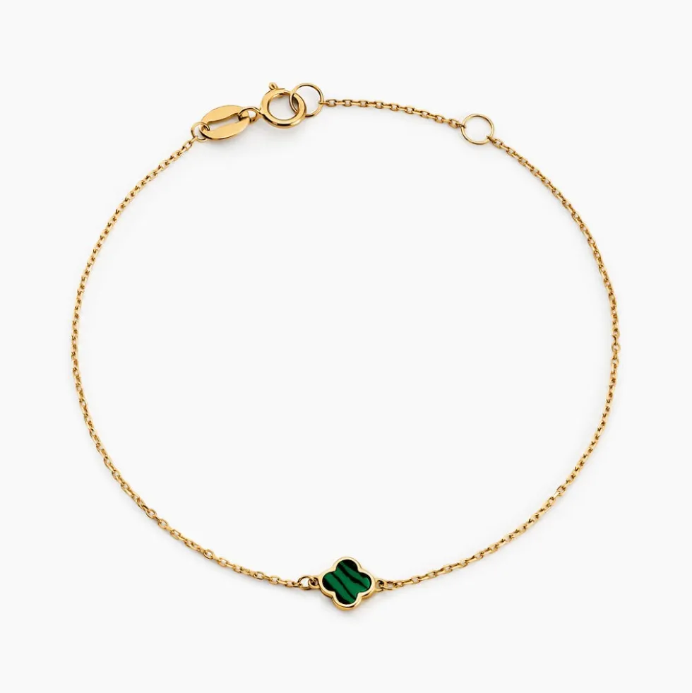 Bracelet Stellya Or Jaune Malachite