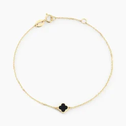 Bracelet Stellya Or Jaune Onyx