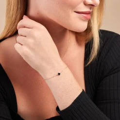Bracelet Stellya Or Jaune Onyx