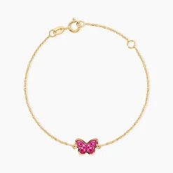Bracelet Sulivia Papillon Or Jaune