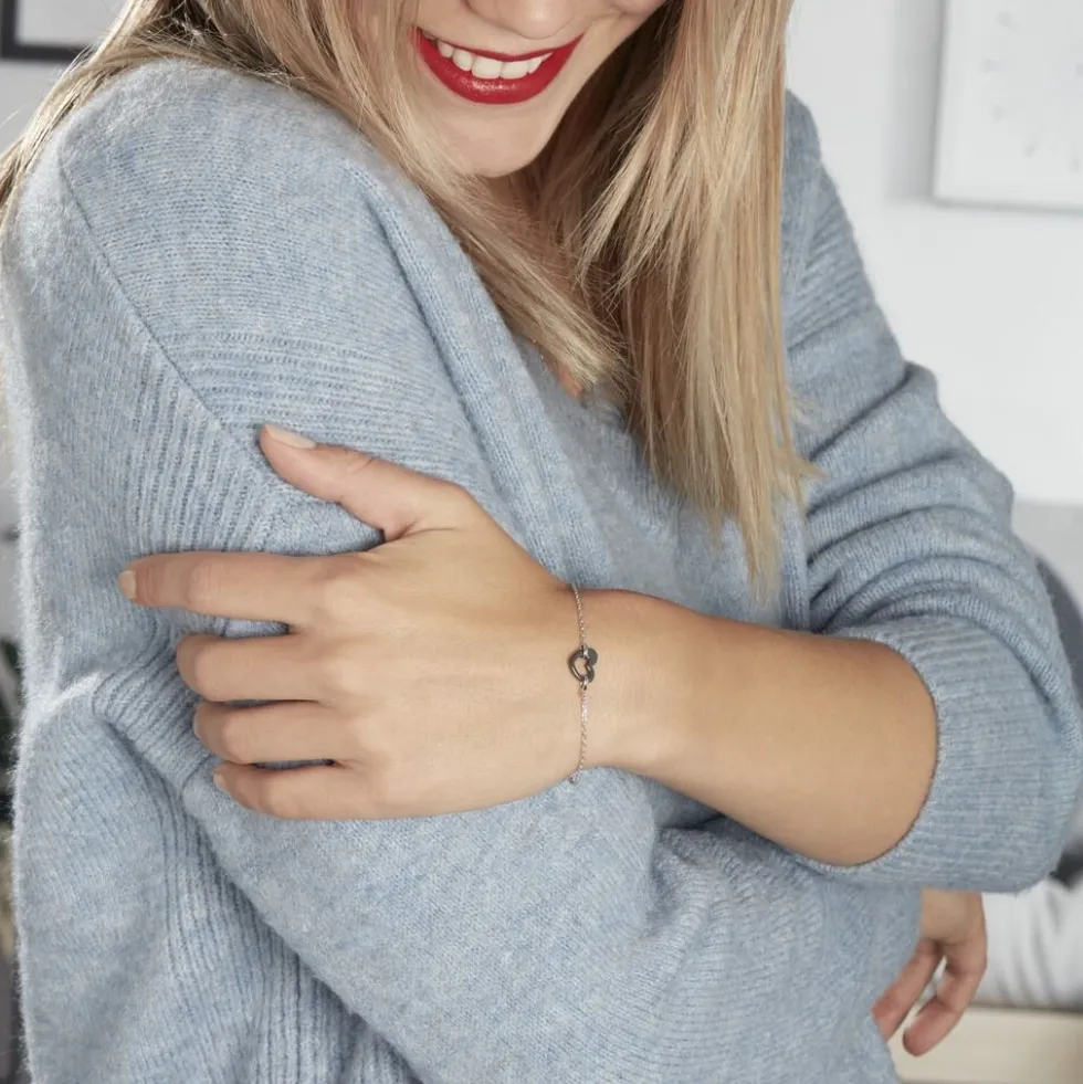 Bracelet Sumeyra Argent Blanc Céramique