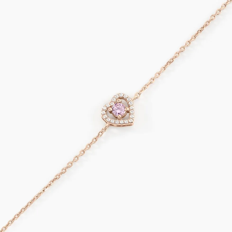 Bracelet Suzon Argent Rose Oxyde De Zirconium