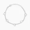 Bracelet Suzy Argent Blanc