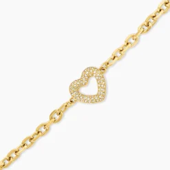 Bracelet Sydnee Acier Jaune Cristal