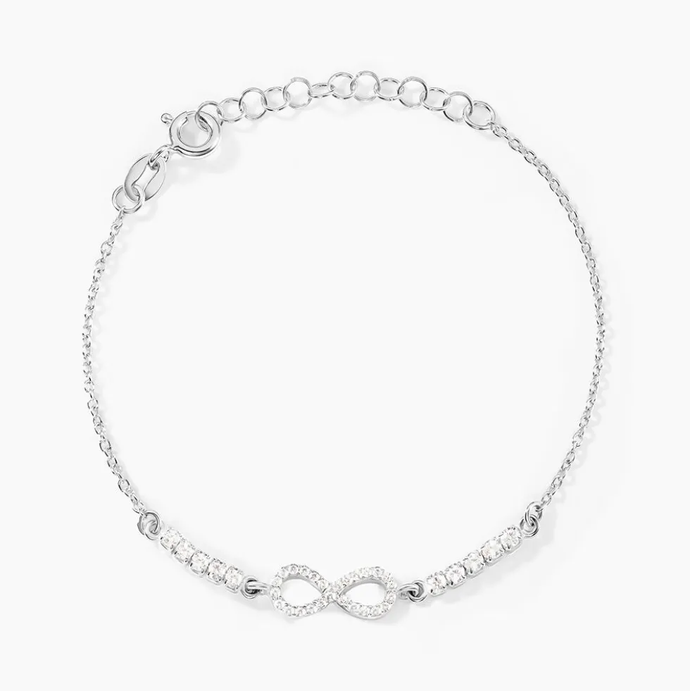 Bracelet Syliana Argent Blanc Oxyde De Zirconium
