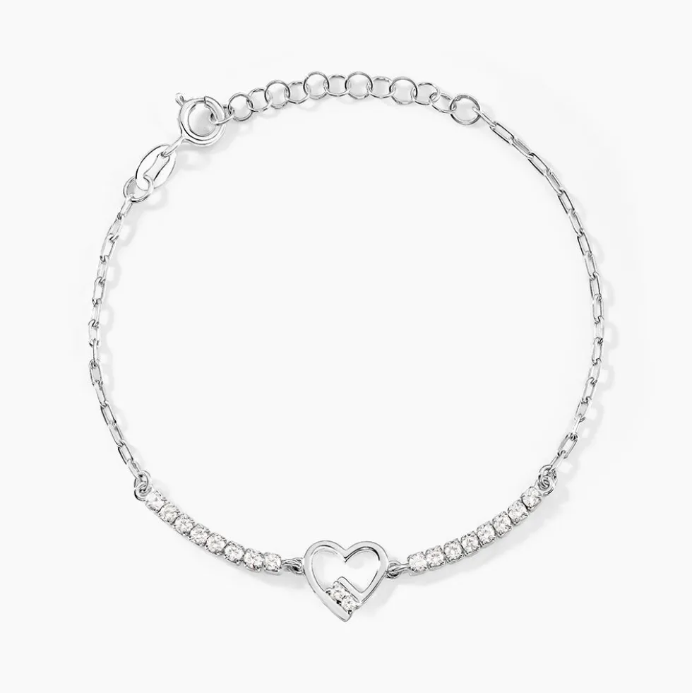 Bracelet Syliana Argent Blanc Oxyde De Zirconium