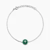 Bracelet Talismania Argent Blanc Malachite