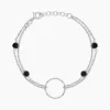 Bracelet Tamar Argent Blanc Pierre De Synthese