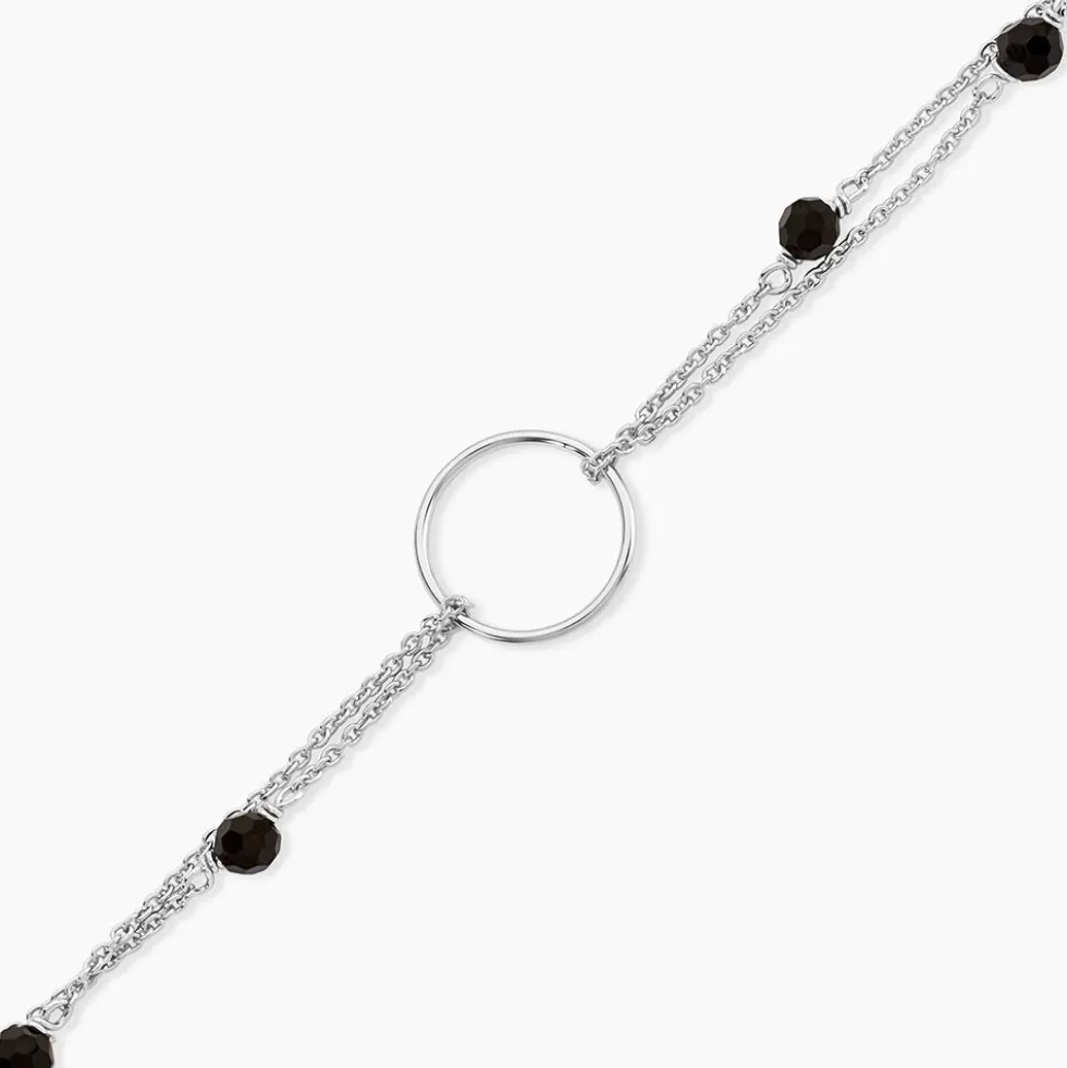 Bracelet Tamar Argent Blanc Pierre De Synthese