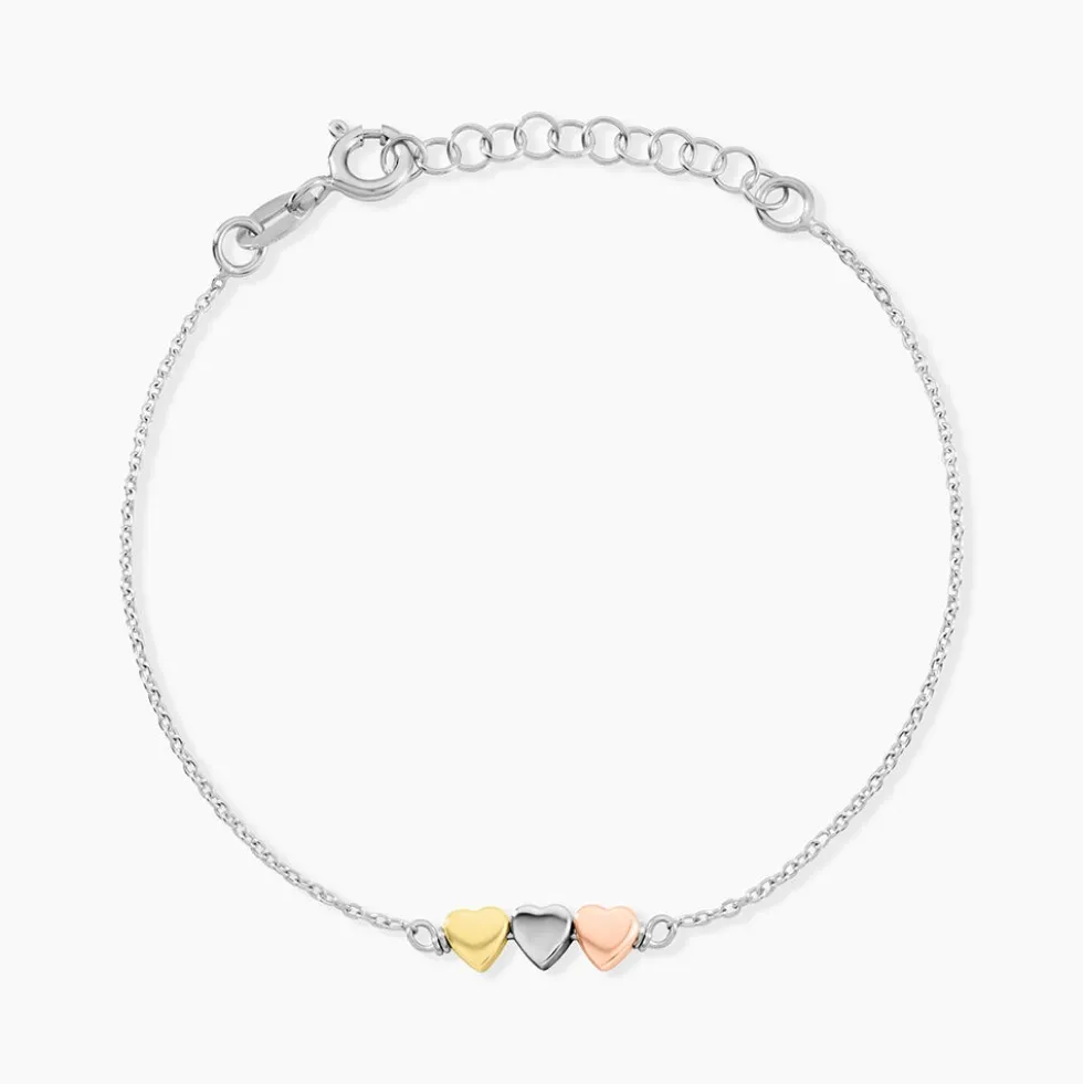 Bracelet Tania Argent Tricolore