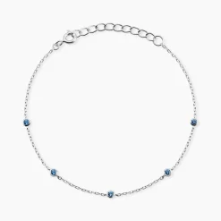 Bracelet Thesee Argent Blanc Oxyde De Zirconium