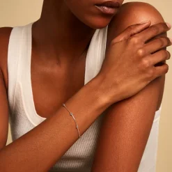 Bracelet Thesee Argent Blanc Oxyde De Zirconium