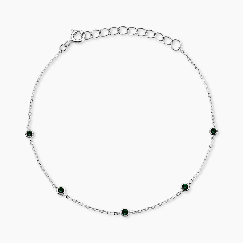 Bracelet Thesee Argent Blanc Spinelle