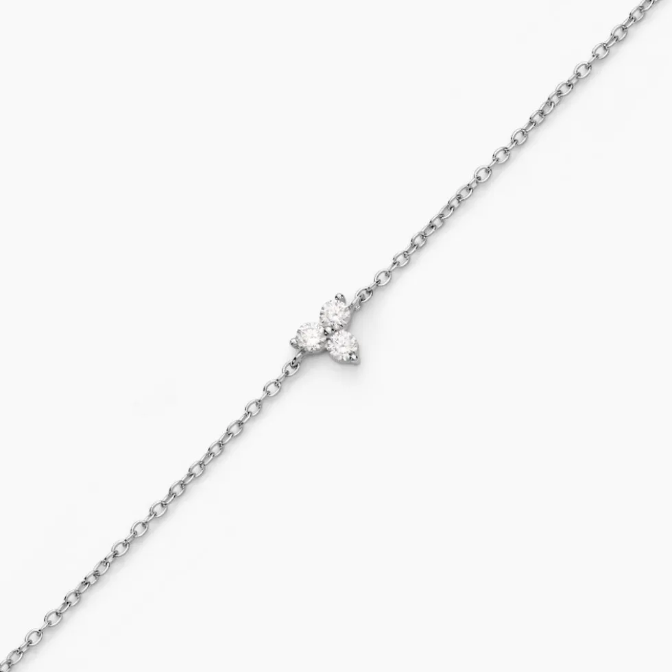 Bracelet Thylane Argent Blanc Oxyde De Zirconium