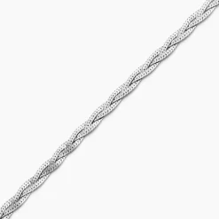 Bracelet Tissia Argent Blanc