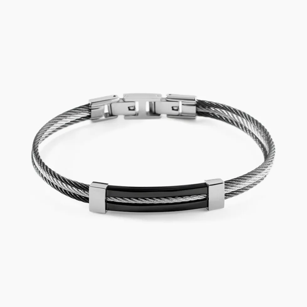 Bracelet Tobby Acier Blanc Cristal