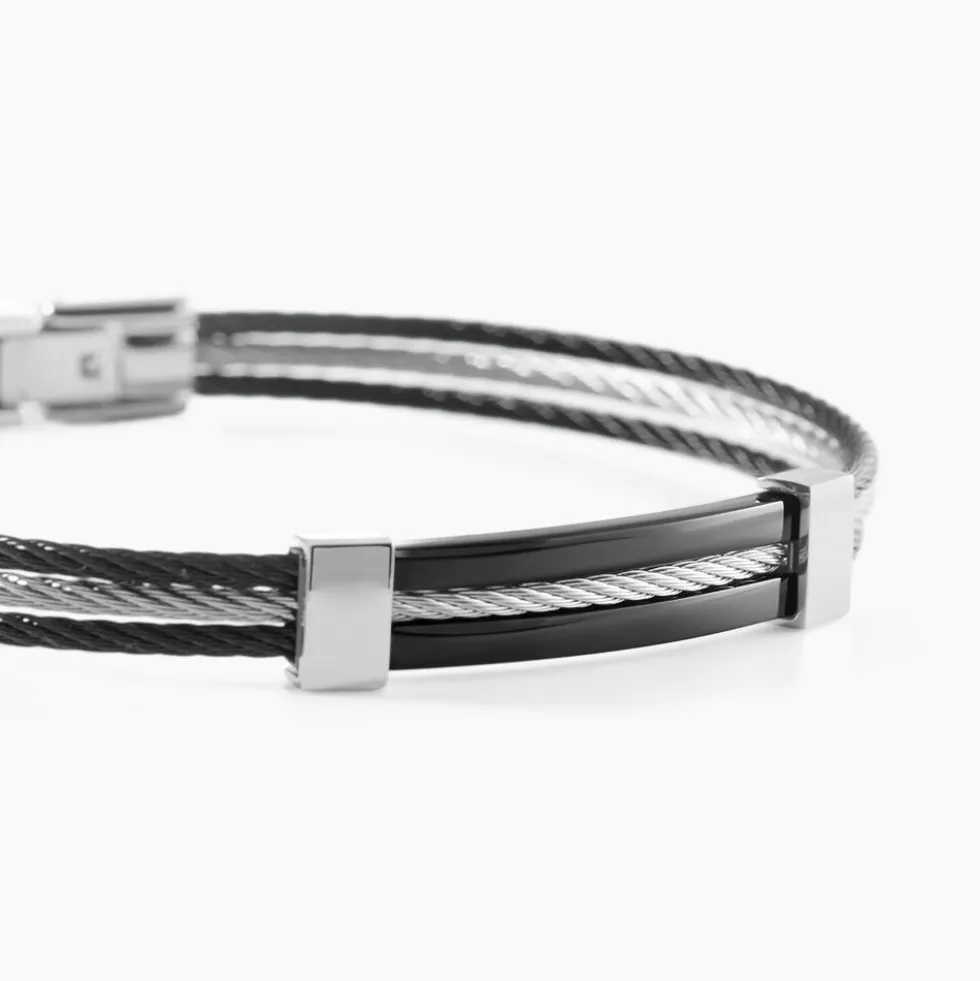 Bracelet Tobby Acier Blanc Cristal