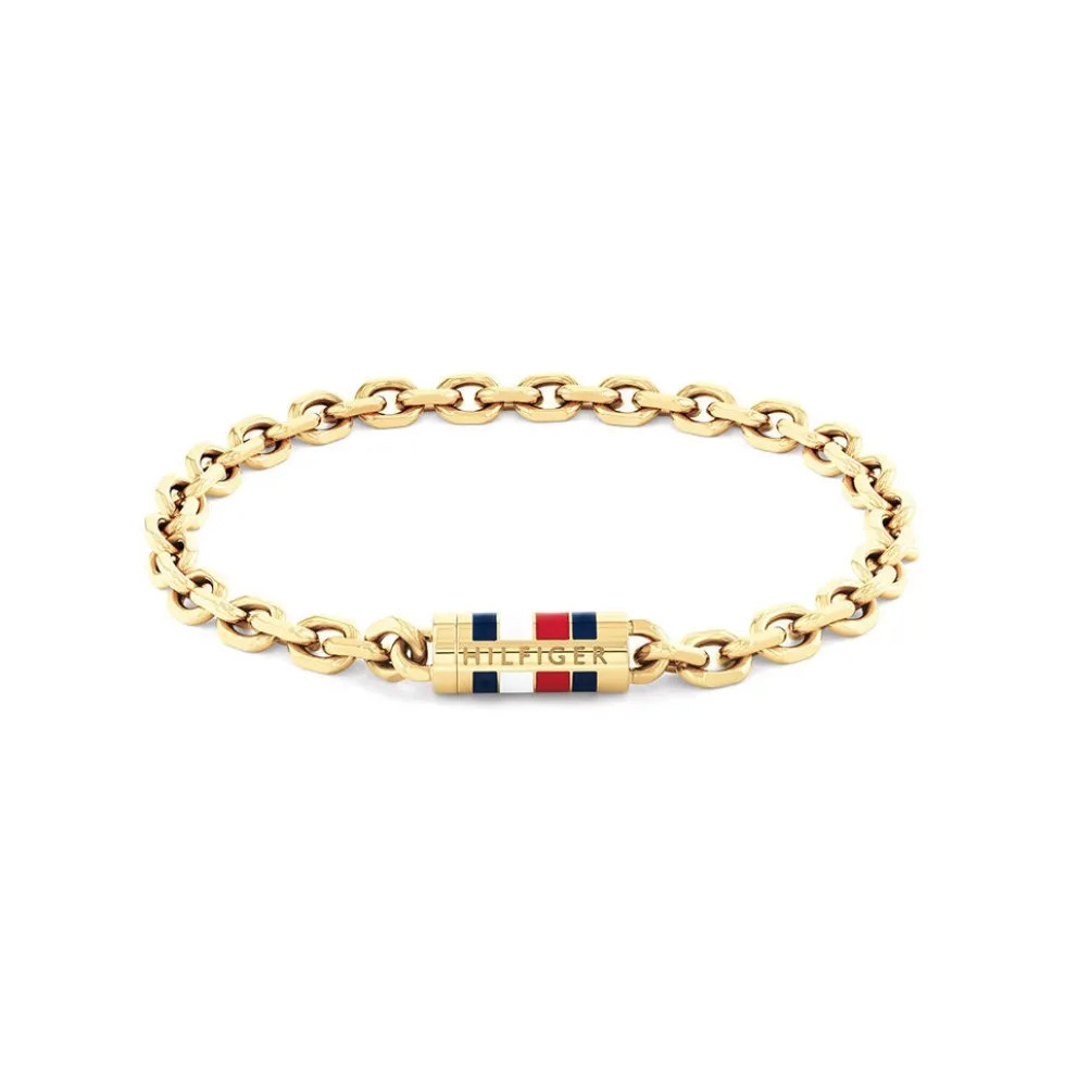 Bracelet Tommy Hilfiger Bruce Chain Acier Jaune