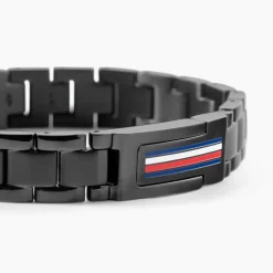 Bracelet Tommy Hilfiger Mason Acier Noir