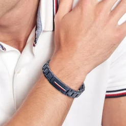 Bracelet Tommy Hilfiger Mason Acier Bleu