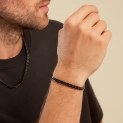Bracelet Torino Acier Noir