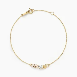 Bracelet Tricolore Or Jaune
