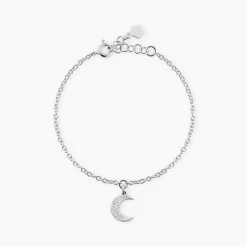 Bracelet Twiggy Argent Blanc