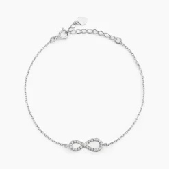 Bracelet Veda Argent Blanc Oxyde De Zirconium