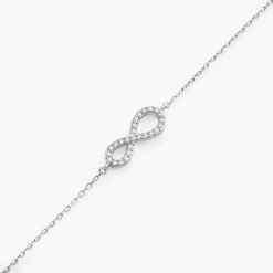Bracelet Veda Argent Blanc Oxyde De Zirconium