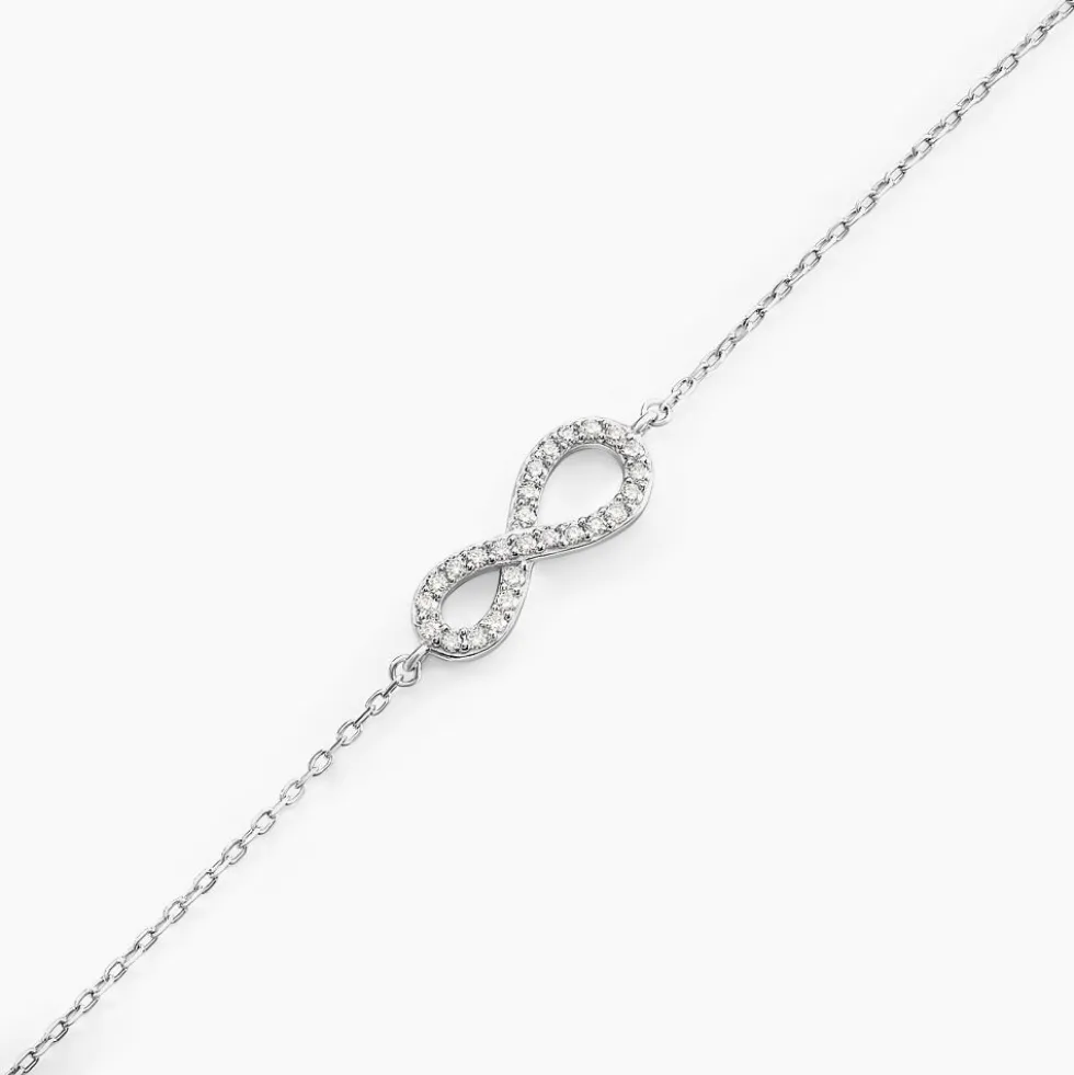 Bracelet Veda Argent Blanc Oxyde De Zirconium