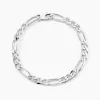 Bracelet Vivian Maille Alternee 1/3 Argent Blanc
