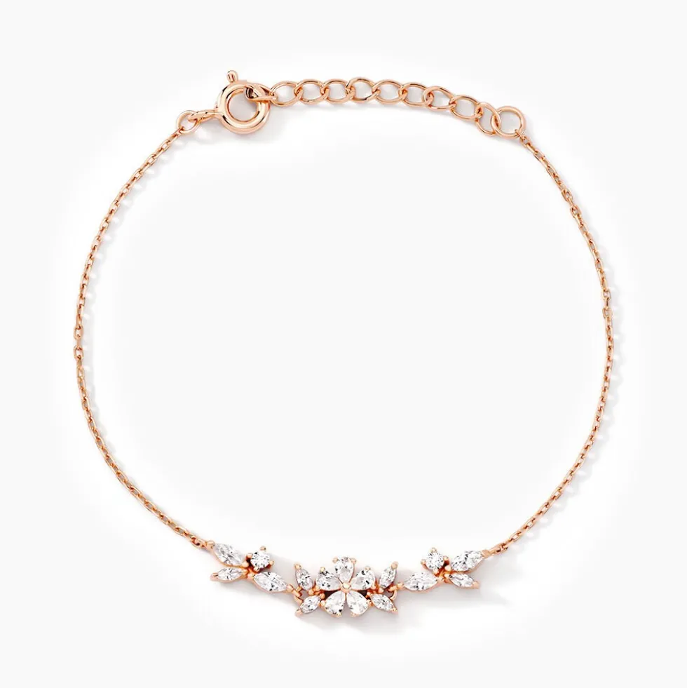 Bracelet Wanda Argent Rose Oxyde De Zirconium
