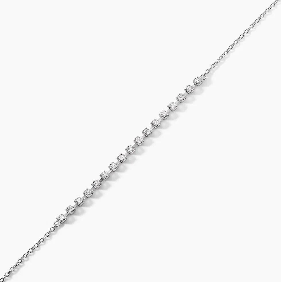 Bracelet Whitney Argent Blanc Oxyde De Zirconium
